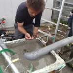 井戸の用途：住宅用井戸
井戸掘り地域：埼玉県さいたま市
施工内容：井戸掘り工事と機器設置